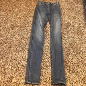 American Eagle Women Curvy Hi Rise Jegging Jeans X-Long Size 0 Stretch